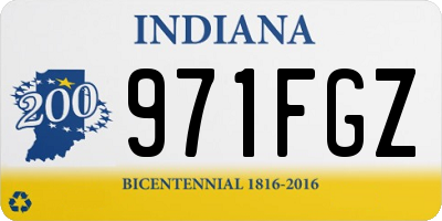 IN license plate 971FGZ