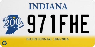 IN license plate 971FHE