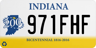IN license plate 971FHF