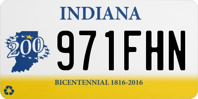 IN license plate 971FHN