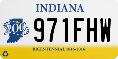 IN license plate 971FHW