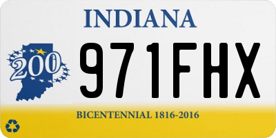 IN license plate 971FHX