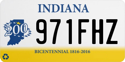 IN license plate 971FHZ