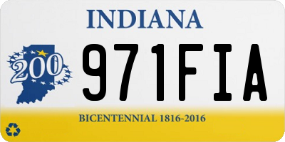 IN license plate 971FIA