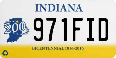 IN license plate 971FID