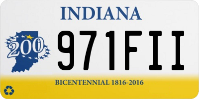 IN license plate 971FII