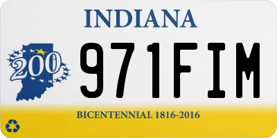 IN license plate 971FIM