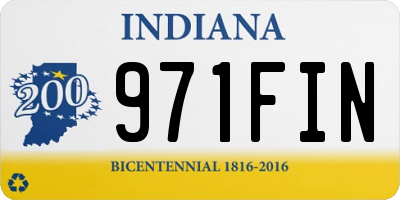 IN license plate 971FIN