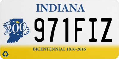 IN license plate 971FIZ