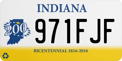 IN license plate 971FJF