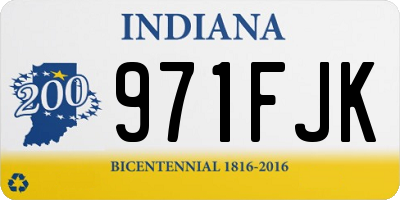 IN license plate 971FJK