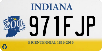 IN license plate 971FJP