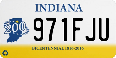 IN license plate 971FJU