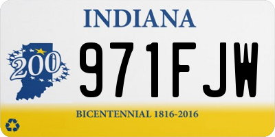 IN license plate 971FJW