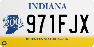 IN license plate 971FJX