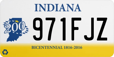 IN license plate 971FJZ