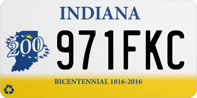 IN license plate 971FKC