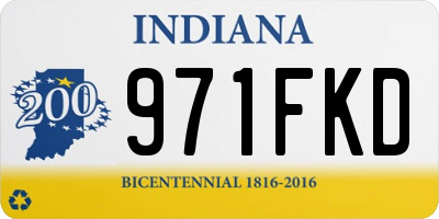 IN license plate 971FKD