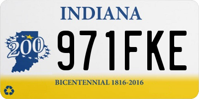 IN license plate 971FKE
