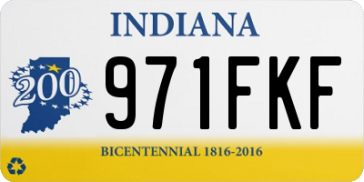 IN license plate 971FKF