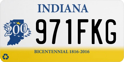 IN license plate 971FKG