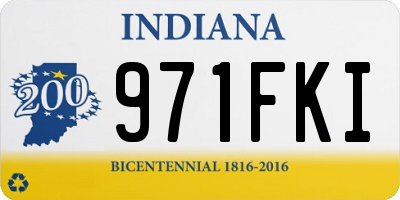 IN license plate 971FKI