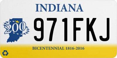 IN license plate 971FKJ