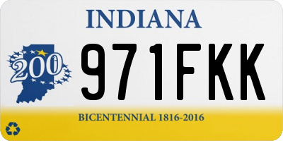 IN license plate 971FKK