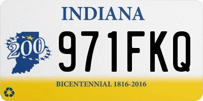 IN license plate 971FKQ