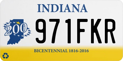 IN license plate 971FKR