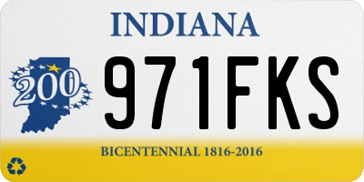 IN license plate 971FKS