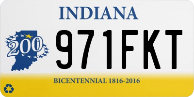 IN license plate 971FKT