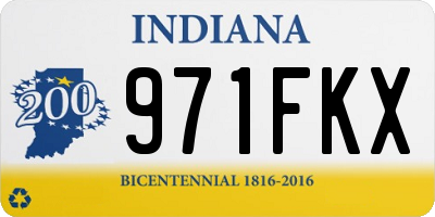 IN license plate 971FKX