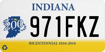 IN license plate 971FKZ