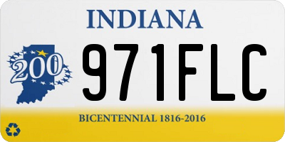 IN license plate 971FLC