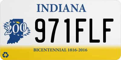 IN license plate 971FLF