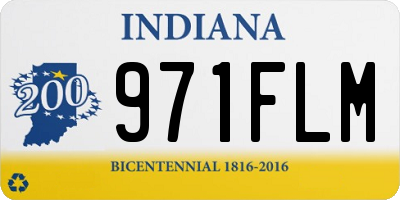 IN license plate 971FLM