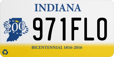 IN license plate 971FLO