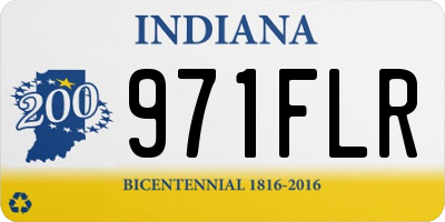IN license plate 971FLR