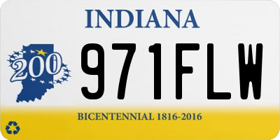 IN license plate 971FLW
