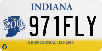 IN license plate 971FLY