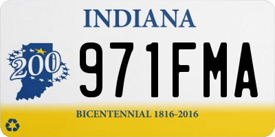 IN license plate 971FMA
