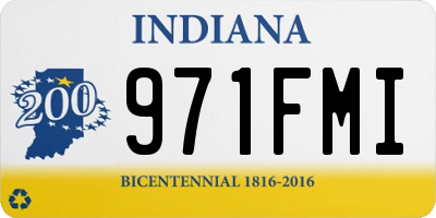 IN license plate 971FMI