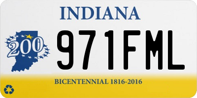 IN license plate 971FML