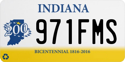 IN license plate 971FMS
