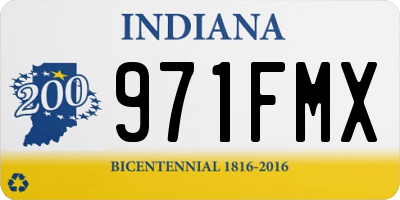IN license plate 971FMX