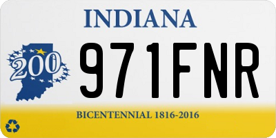 IN license plate 971FNR