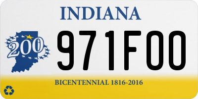 IN license plate 971FOO