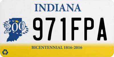 IN license plate 971FPA