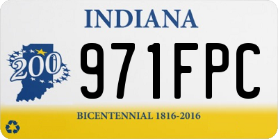 IN license plate 971FPC